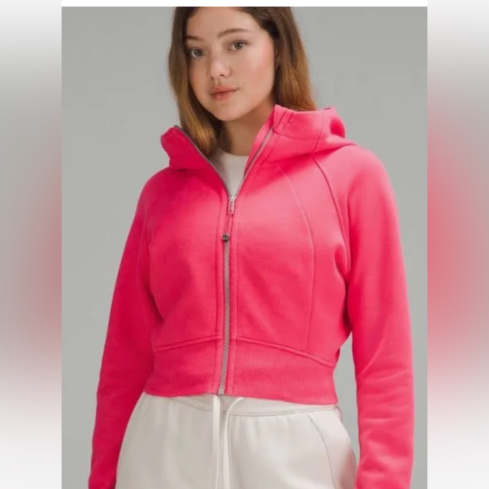 Lululemon cropped scuba full zip hoodie NWT